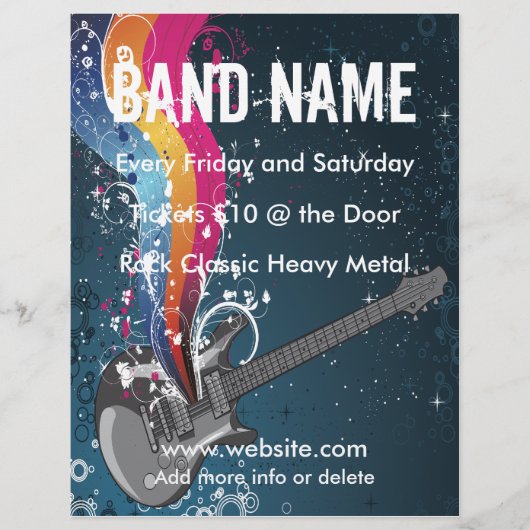 Gitarrenmusik Flyer (Vorne)