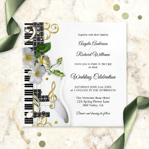 Gitarrenmusik Hochzeitsempfang Einladung