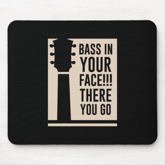 Gitarrenmusik in Ihrem Gesicht Mousepad (Vorne)