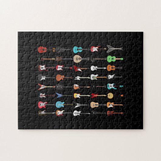 Gitarrenmusik Instrument Rock and Roll Puzzle (Horizontal)