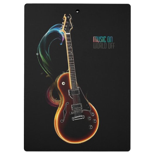 Gitarrenmusik Klemmbrett (Rückseite)