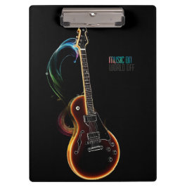 Gitarrenmusik Klemmbrett