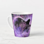 Gitarrenmusik Latte Tasse (Linke Ecke)