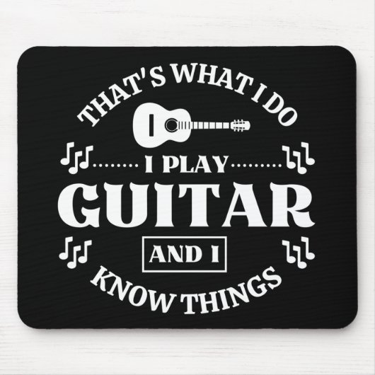 Gitarrenmusik Mousepad (Vorne)