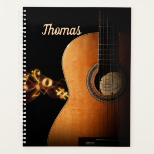 Gitarrenmusik Personalisiert Planer