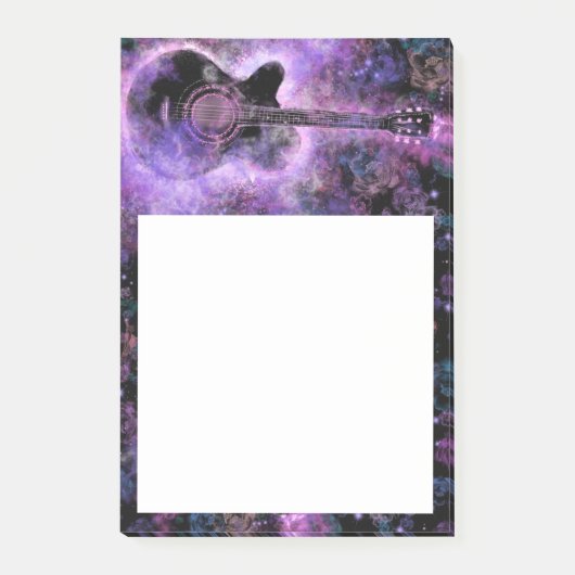 Gitarrenmusik Post it Notes Post-it Klebezettel (Vorderseite)