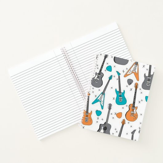 Gitarrenmusik SpiralNotebook Notizblock (Innenseite)