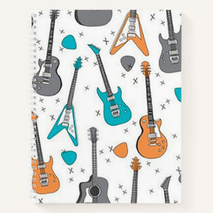 Gitarrenmusik SpiralNotebook Notizblock