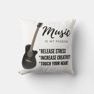 Gitarrenmusik-T - Shirt Hoodie Kissen