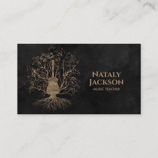 Gitarrenmusik Tree Visitenkarte (Vorderseite)