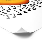 Gitarrenmusiker Gitarrist Gitarre Musiker Fotodruck (Ecke)