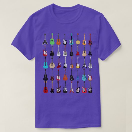 Gitarrenmusikinstrument (Rock'n'Roll-T-Shirt) T-Shirt (Design vorne)
