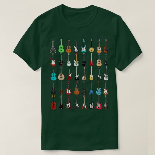 Gitarrenmusikinstrument T-Shirt (Design vorne)