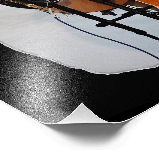 Gitarrenmusikinstrumente Foto Print (Ecke)