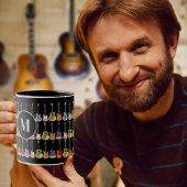 Gitarrenmusiklehrer oder Schüler personalisiert Tasse
