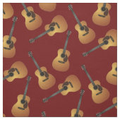 Gitarrenmusikmusik Zimmerdekor Rot Stoff (Muster)