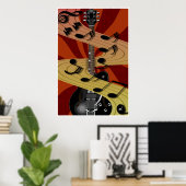 Gitarrenmusikposter Poster (Heimbüro)