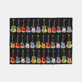 Gitarrenmuster farblich fleecedecke (Vorderseite (Horizontal))