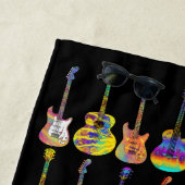 Gitarrenmuster Personalisiert Strandtuch (Beispiel)