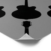 Gitarrenmuster Poster (Ecke)
