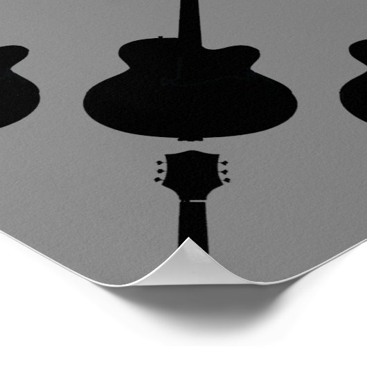 Gitarrenmuster Poster (Ecke)