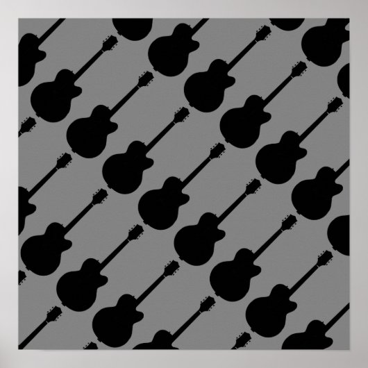 Gitarrenmuster Poster (Vorne)