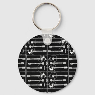Gitarrenmuster Schlüsselanhänger