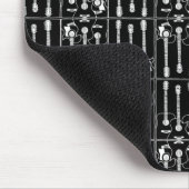 Gitarrenmuster schwarz mousepad (Ecke)