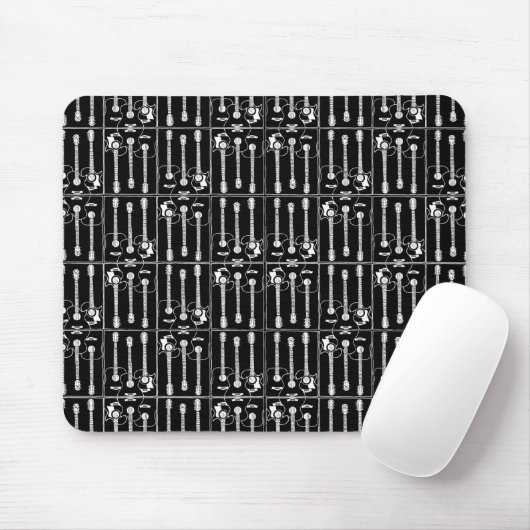 Gitarrenmuster schwarz mousepad (Mit Mouse)