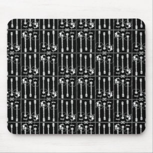 Gitarrenmuster schwarz mousepad