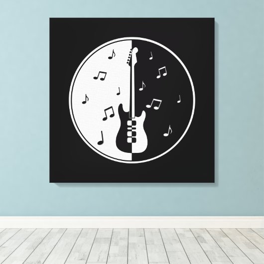 Gitarrennacht Leinwanddruck (Insitu (Holzboden))