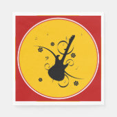 Gitarrenpapier Napkin Serviette (Vorderseite)
