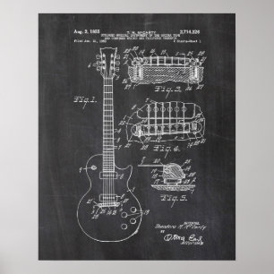 Gitarrenpatentposter Poster