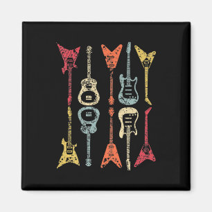 Gitarrenpick Retro Vintage für Gitarristen Bassist Magnet