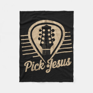 Gitarrenplättchen Jesus Musik Pastor Frohen Ostert Fleecedecke