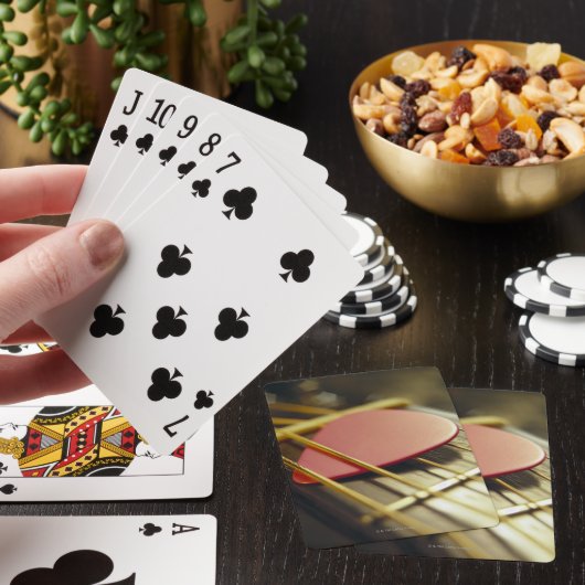 Gitarrenplecktrum Spielkarten (In Situ)