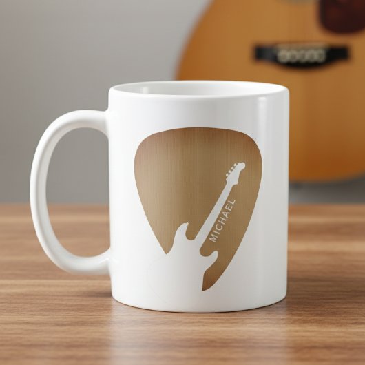 Gitarrenplektrum Gitarrist Musiker Kaffeetasse