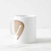 Gitarrenplektrum Gitarrist Musiker Kaffeetasse (Vorderseite Links)