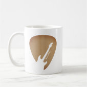 Gitarrenplektrum Gitarrist Musiker Kaffeetasse (Links)