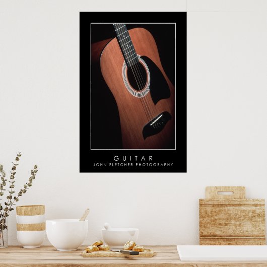 Gitarrenposter mit Grenzen Poster (Küche)