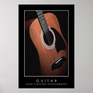 Gitarrenposter mit Grenzen Poster