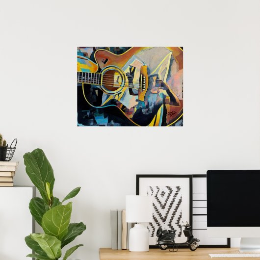 Gitarrenposter Poster (Heimbüro)