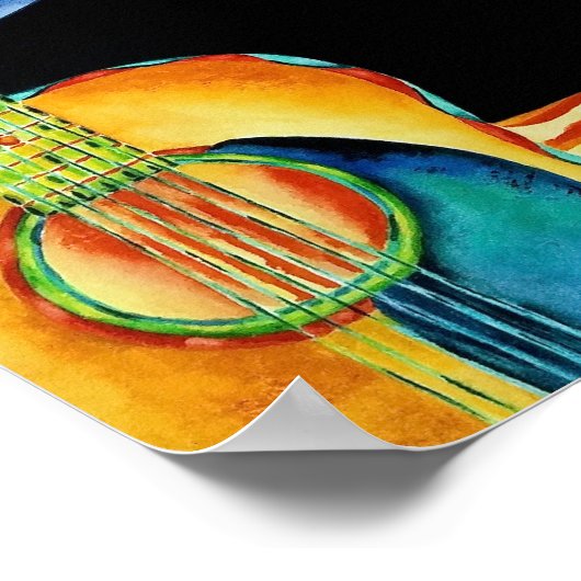 Gitarrenposter Poster (Ecke)