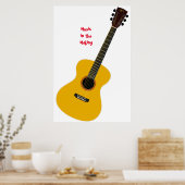 Gitarrenposter Poster (Küche)