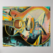 Gitarrenprint Poster (Vorne)