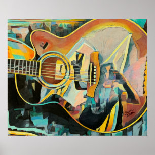Gitarrenprint Poster