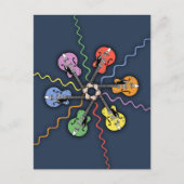 Gitarrenrad Postkarte (Vorderseite)