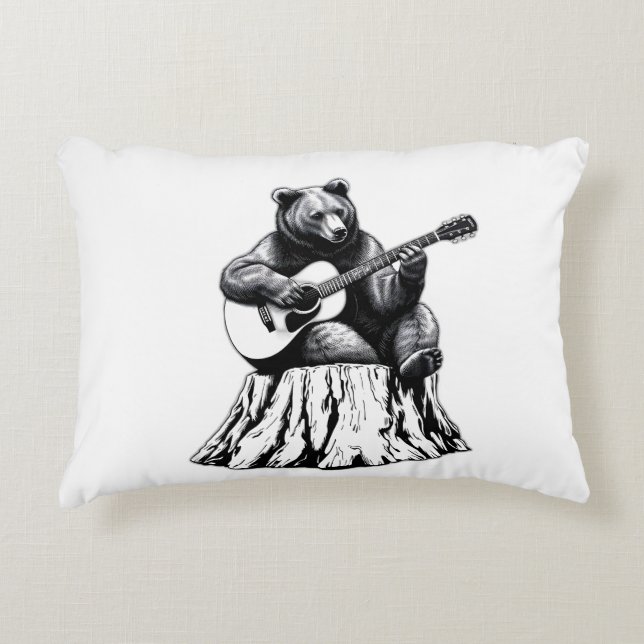 Gitarrenrektangle Akzent Kissen (Vorderseite)