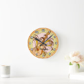 Gitarrenrhythmus Runde Wanduhr (Zuhause)