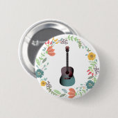 Gitarrenring Blume Button (Vorne & Hinten)